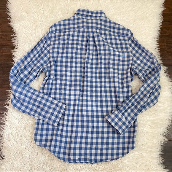 Vineyard Vines Crosby Blue Checker Print Button Up - Picture 3 of 3